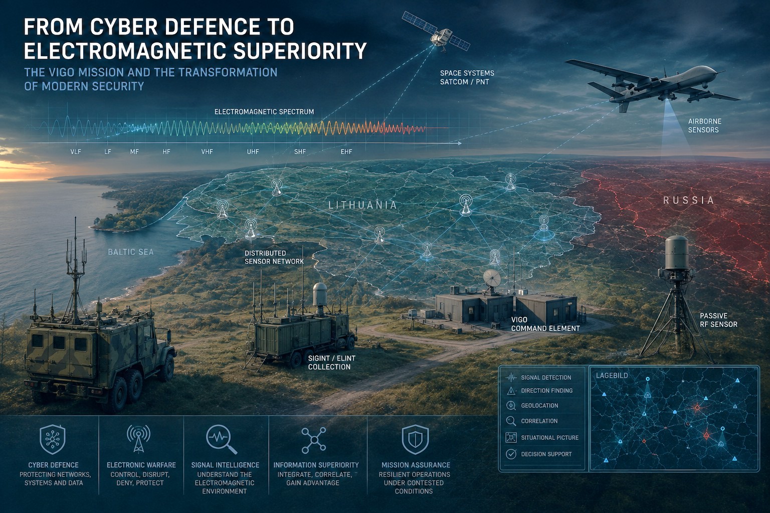 From Cyber Defence to Electromagnetic Superiority: VIGO mission architecture in Lithuania